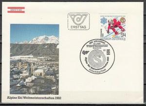 Austria, Scott cat. 1202. Downhill Skiing issue. First day cover. ^
