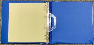 Schaubek Padded Stamp 6 Ring Binder Album USED