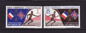 New Hebrides, British 133-134 Set MNH Sports, Track