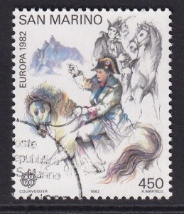 San Marino  #1020  cancelled  1982   Europa  450 l Napoleon`s Treaty