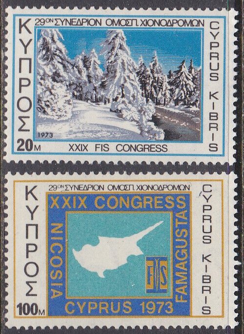 Cyprus Sc #394-395 Mint LH