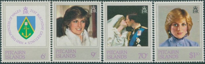 Pitcairn Islands 1982 SG226-229 Royal Birthday set MNH