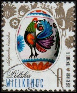 Poland 4404 - Used - A (3.20z) Rooster / Easter Egg (2019) (cv $1.80)
