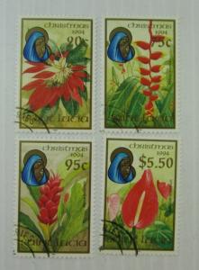 1994 Saint Lucia SC #1010-1013 CHRISTMAS 1994 Used stamp set