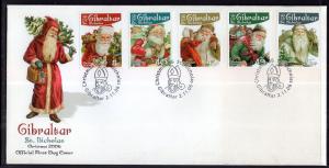 Gibraltar 1061-1065 Christmas St Nicholas U/A FDC