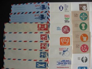 USA stationery 56 different envelopes mint 1800s - 1970s era check them out!
