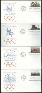 #1791-94 Summer Olympics Bazaar FDC Set