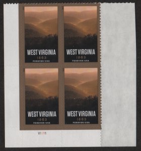 4790 West Virginia V1111 LL Plate Block