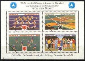 Germany 1981 Olympics Sport Surtax Rowing Gymnastic S/S MNH