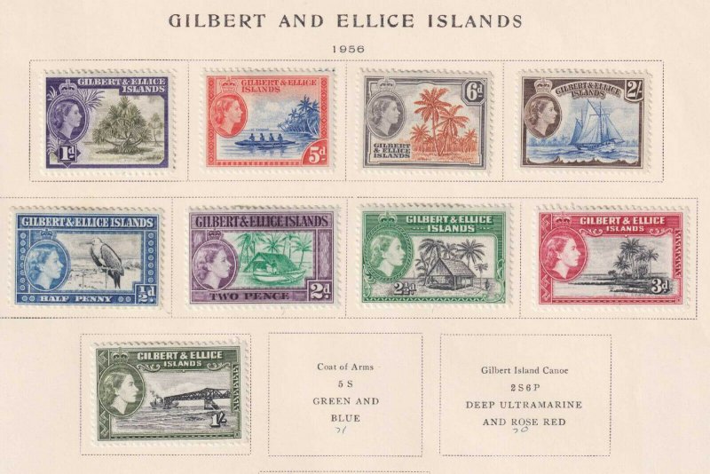 GILBERT AND ELLICE ISLANDS 61 - 69  MINT HINGED OG * NO FAULTS VERY FINE! - X638