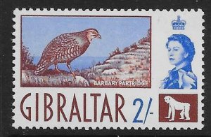 GIBRALTAR SG170 1960 2/= DEFINITIVE MNH