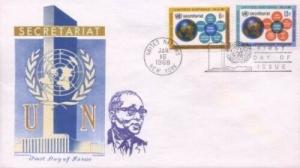 UN #181/182 SECRETARIAT - Overseas Mailer