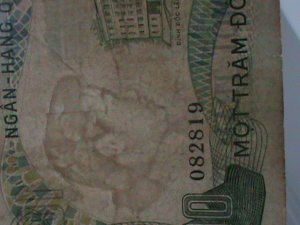 ​VIETNAM-BANK OF VIETNAM-100 DONG-CIRCULATED-VERY FINE WE SHIP TO WORLDWIDE