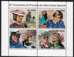 St Thomas & Prince Is #2390 MNH S/Sheet - Lady Diana