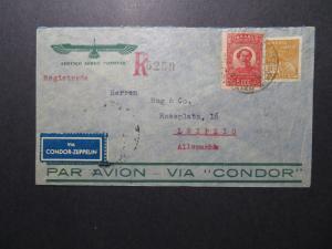 Brazil 1934 Condor Zeppelin Cover to Germany - Z12533