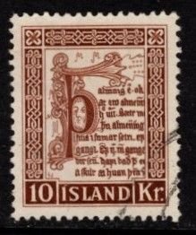 Iceland -  #282 Lettering Manuscript - Used