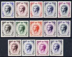 Monaco 1955 seln of 14 different colour trials for the 15...