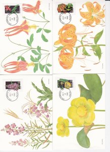 United States # 2647-96, Wildflowers Set of 50 Different on Fleetwood Post Card