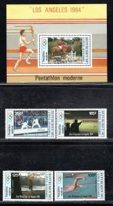 IVORY COAST SC# c81-85 FVF/MNH