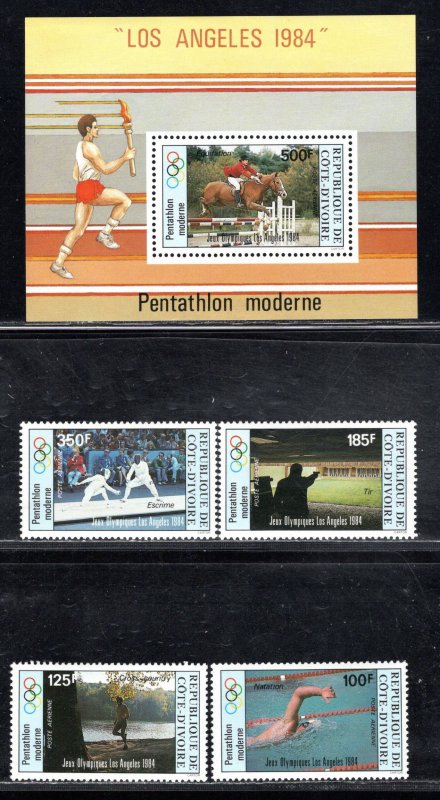 IVORY COAST SC# c81-85 FVF/MNH