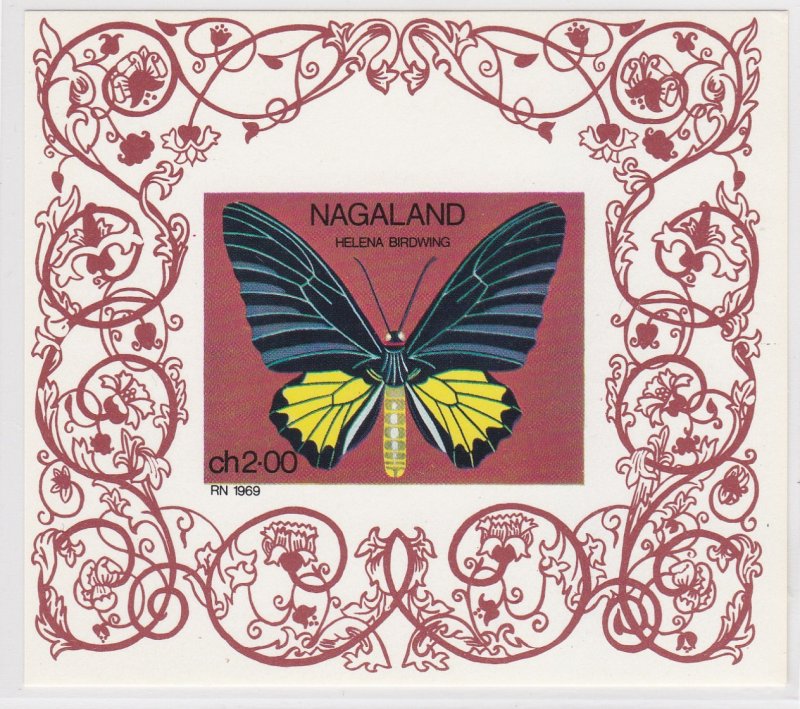 Nagaland - Butterfly Souvenir Sheet, NH