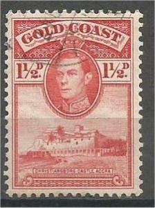 GOLD COAST, 1938, used 11/2p, King George VI, Scott 117