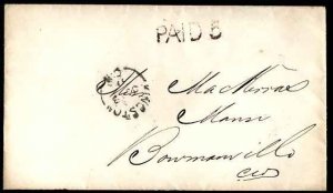 Canada-covers #11315 - Stampless cover - Frontenac County - Kingston, CW