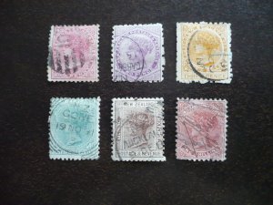 Stamps - New Zealand - Scott# 61-65,67 - Used Part Set of 6 Stamps