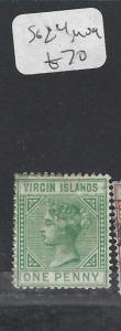 TURKS  ISLANDS (P3009B)  QV 1D  SG 24  MOG  