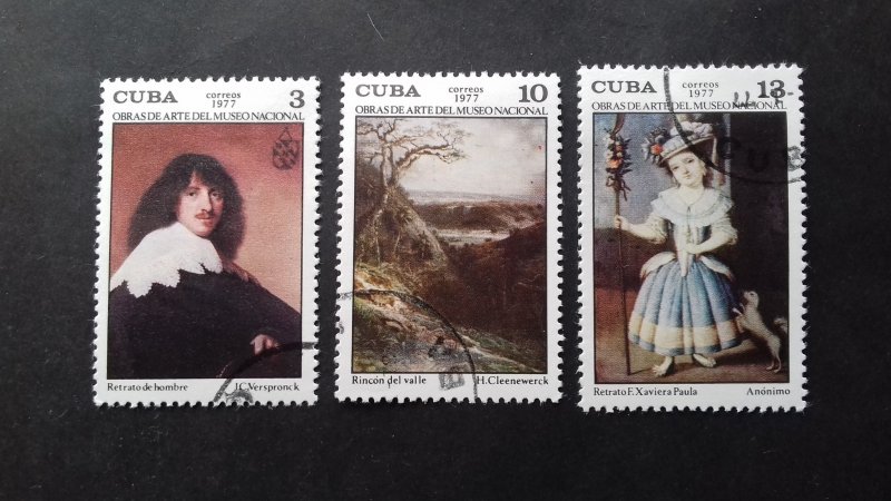 Cuba 1977 National Museum Paintings Used