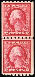 US Stamps # 411 MNH XF Line Pair