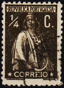 Portugal. 1912 1/4c S.G.484 Fine Used