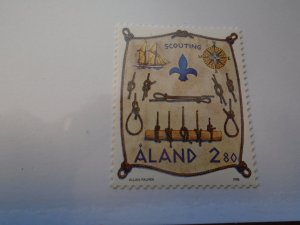 Finland  Aland  #  148  MNH  Scouting