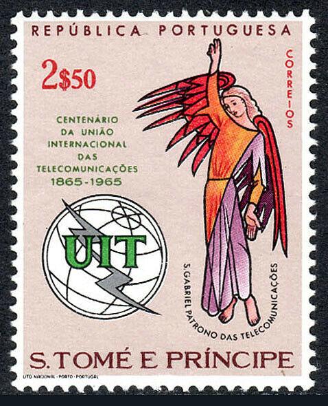 St Thomas & Prince Islands 383, MNH. Intl. Communications Union, ITU, cent. 1965