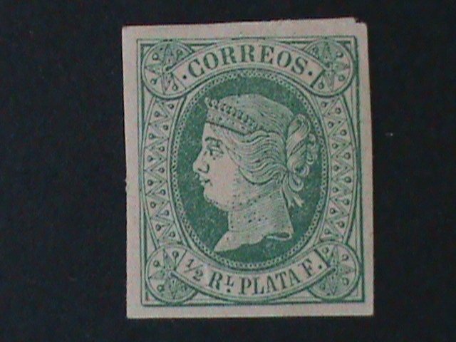 ​CUBA-1864- SC#18-QUEEN ISABELLA II- IMPERF MLH VF-160-YEARS OLD RARE-LAST ONE