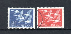 Finland 343-344 Used CV $4.50 Birds