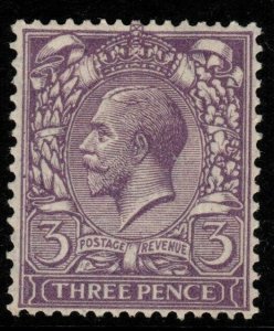 GB SGN38(3) 1924 3d PALE DULL REDDISH VIOLET MTD MINT