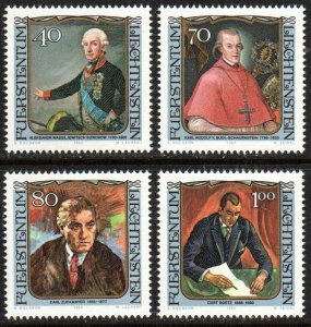 Liechtenstein Sc #775-778 MNH