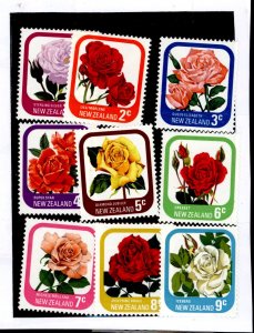 New Zealand #584-592  Single (Complete Set) (Flowers)