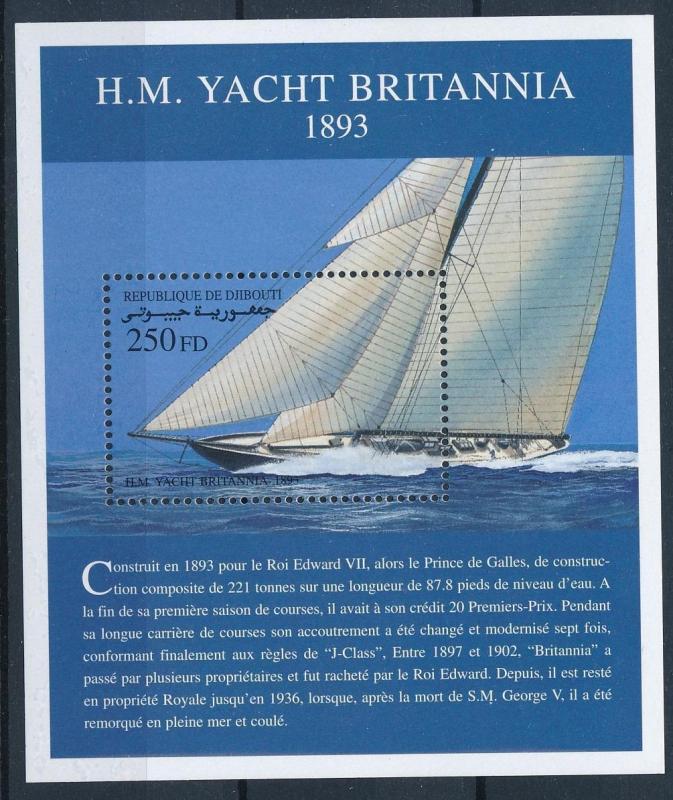 [81302] Djibouti 2000 Ships Boats Britannia Sheet MNH