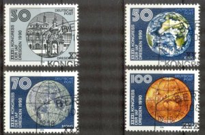 Germany DDR 1990 Space International Astronautical Federation IAF set 4 Used