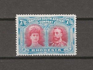 RHODESIA 1910/13 RSC A MINT