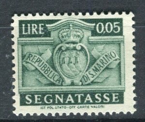 SAN MARINO; 1945 early Postage Due issue fine Mint hinged 5c. value