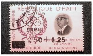 HAITI 1968 AIRPOST STAMP SCOTT # CB57. OVERPRINTED