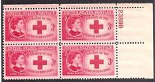 SCOTT # 967 RED CROSS CLARA BARTON ISSUE PLATE BLOCK MINT NEVER HINGED 1948 GEM