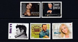 Canada 2014-  Country Artists - Used set # 2766-2770