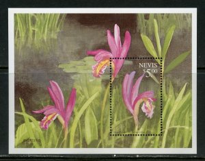 CLOSE OUT SPECIAL NEVIS FLOWERS TWO SHEETS & TWO SOUVENIR SHEETS MINT NH