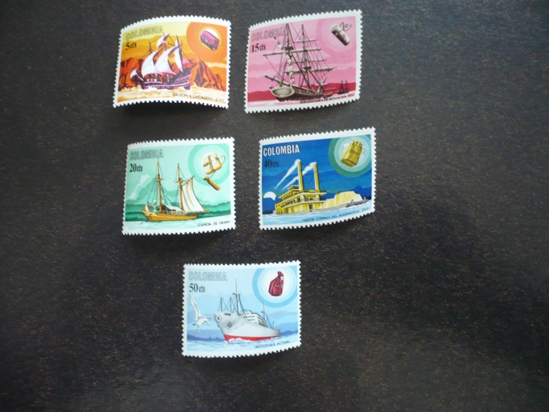 Stamps - Colombia - Scott# 755-759 - Mint Hinged Set of 5 Stamps