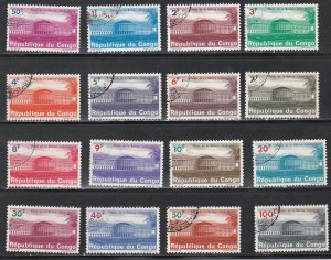 Congo Democratic Republic # 498-513, National Palace, Used, 1/2 Cat.