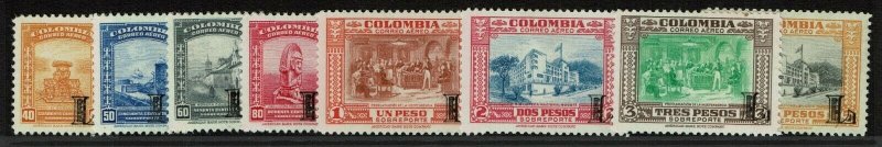 Colombia SC C200-C207 Mint Hinged Hinge Remnant see notes - S10324